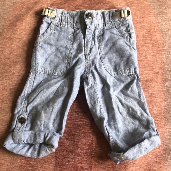 Baby Gap Sky Blue 100% Linen Beach Pants - Picture 1 of 8